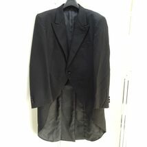 tyys 1032-1 174 KIRK MEN'S FORMAL 燕尾服 モーニング 3点セット コート&パンツ&ベスト タキシード 結婚式 サイズBS_画像2