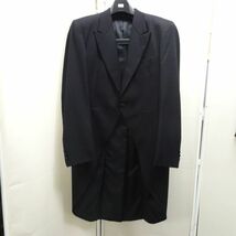 tyys 1032-1 173 KIRK MEN'S FORMAL 燕尾服 モーニング 3点セット コート&パンツ&ベスト タキシード 結婚式 サイズM_画像2