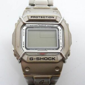 ■tyys 1063-3 139 CASIO カシオ G-SHOCK DW-5000 腕時計 シルバー スクリューバック PROTECTION Shock Resistant 電池未交換