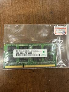 ◆◇DDR3メモリ　ノートPC用　GREEN　HOUSE　PC3-12800S　4GB　動作確認済み　No.64◇◆