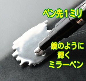 ペン先１㎜　プラモデル　アクリルペン　ガンプラ　ペイント　ペン　マジック　シルバー　プラモデル未完成　フィギュア　塗料　模型　製作