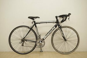 Bianchi VIA NIRONE7 Tiagra ■走行OK 2×10速 サイズ55 TT550/ST520mm カーボンフォーク ティアグラ ロードバイク ビアンキ ブラック