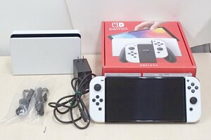 *NINTENDO SWITCH EL liquid crystal model white HEG-S-KAAAA used beautiful goods 