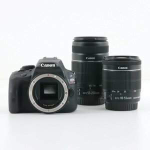 1円～ Canon キヤノン デジタル一眼カメラ EOS Kiss X7 / 55-250mm 4-5.6 IS Ⅱ / 18-55mm 3.5-5.6 IS STM　【電源ONのみ確認】