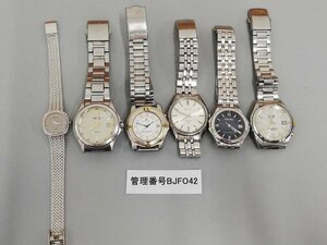 BJFO42　ジャンク品　時計　腕時計　部品取り　おまとめ6点　SEIKOセイコー　ELGINエルジン　CITIZENシチズン　など