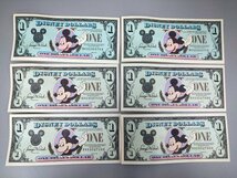 KJFI10　DISNEY DOLLARS ディズニー　1ドル　ドル札　ミッキー　紙幣　Mickey　おまとめ_画像2