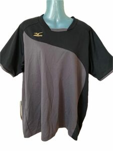 MIZUNO 半袖　Tシャツ　黒×グレー　メンズ　サイズXL ミズノ