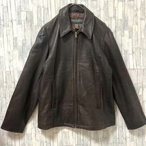 OLD BANANA REPUBLIC オールド バナナリパブリック バナリパ シングル ライダースジャケット 本革 レザージャケット サイズM 90s 90年代_画像2