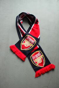 アーセナル サッカーマフラー Arsenal 現地購入品 ユーロ 英国製