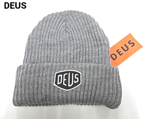 新品【DEUS EX MACHINA SHIELD BEANIE CHARCOAL デウス エクス マキナ シールド ビーニー ニットキャップ チャコール グレー】