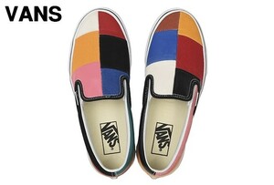 8.5(26.5cm) 新品【VANS Classic Slip-On (Patchwork) Multi/True Wh VN0A38F7VMF ヴァンズ バンズ クラッシック スリッポン パッチワーク