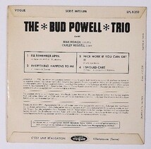 ★Bud Powell Trio★フランスVOGUE EPL 8 203 (mono) 廃盤EP !!!_画像2