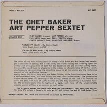 ★Chet Baker/Art Pepper Sextet★Volume One イタリアWORLD PACIFIC WP 5451 (mono) 廃盤EP !!!_画像2