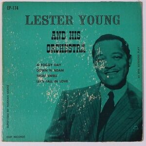 ★Lester Young And His Orchestra★A Foggy Day US-CLEF EP-174 (mono) 廃盤EP !!!