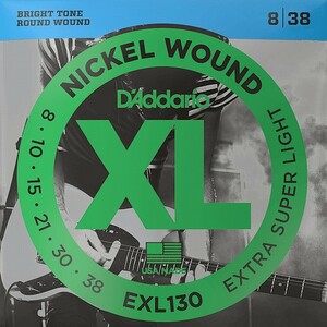 D'Addario EXL130 Nickel Wound 008-038 ダダリオ エレキギター弦