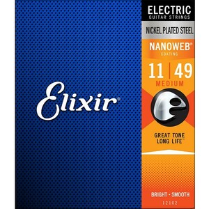 Elixir Nanoweb #12102 Medium 011-049 エリクサー コーティング弦 エレキギター弦