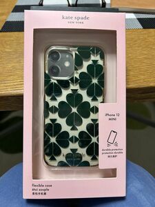 iPhone12mini ケース　ケイトスペード　クローバー　中古