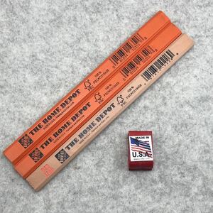 ★☆ #カーペンターペンシル(BKx2,REx1)&ハットクリップSet #HOMEDEPOT(RE) #Carpenterpencil&Hatclip Set #MadeInUSA #大工道具 #DIY ☆★