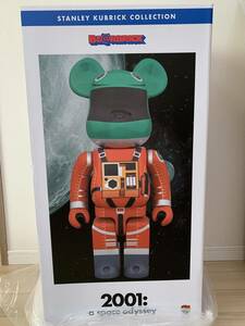 ※送料無料※【未開封】ベアブリック BE@RBRICK SPACE SUIT GREEN HELMET & ORANGE SUIT Ver. 1000％ メディコムトイ MEDICOMTOY