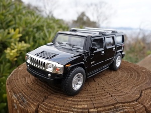 【送料350円】ＨＵＭＭＥＲ Ｈ２ ミニカー ハマー ゼネラルモーターズ アメ車 人気 黒色