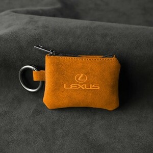 [ Lexus ] alcantara key case change purse .LS/LC/UX/NX/RX/RCF/ISF/IS/GS/ES/LX/SC orange 