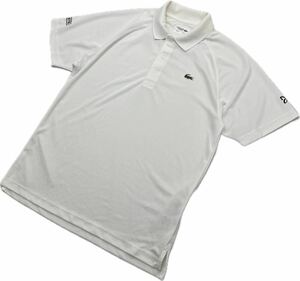 LACOSTE ☆ SPORT ウルトラドライ 速乾 半袖 ポロシャツ ホワイト 4 M 春夏 スポーツ テニス トレーニング 人気 定番 古着 ラコステ■FE249