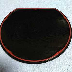 【日本工芸！】お盆 漆器 半月盆 おぼん 和柄 Japanese tray CoolJapan tray トレイ