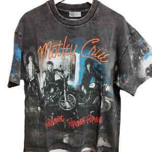 祝来日★モトリークルー Motley Crue 「Girls,Girls,Girls」BIGプリント バックプリント REPRESENTS バンドTシャツ Guns N' Roses