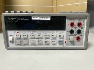 Agilent 34401A 通電のみ、現状品未確認ジャンク品部品取り、割れた有り