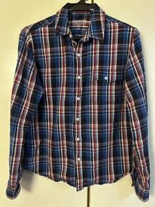 SAVE KHAKI UNITED save khaki united long sleeve shirt flannel shirt check shirt check pattern shirt 