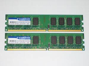 ◆SILICON POWER製 PC2-6400（DDR2-800）4GB（2GB×2枚）完動品 即決！★送料120円！