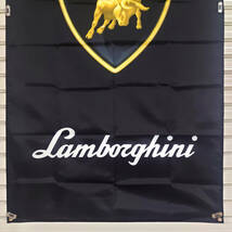 ランボルギーニ フラッグ P48 縦型 90×150cm 旗 看板 タペストリー バナー ロゴ フェラーリ ガレージ Lamborghini 【送料185円★即日発送_画像6