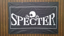 最大　スペクター フラッグ P5398 2400×1600mm SPECTER 暴走族 旗 バナー ポスター CSR 雑貨 バイク ガレージ SPECTER ピエロ 旧車會 _画像1