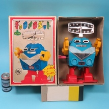 ★ギョロメロボット★ゼンマイ動力 箱入 1970年代 当時物 _画像1