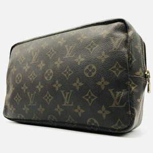 1円~ LOUIS VUITTON ルイヴィトン M47522 トゥルーストワレット28 モノグラム セカンドバッグ クラッチバッグ ポーチ ベタなし ブラウン系