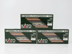 【 未使用 】KATO カトー Nゲージ 10-353 181系 2両増結セット（モハ181・モハ180）　3個セット　No.182