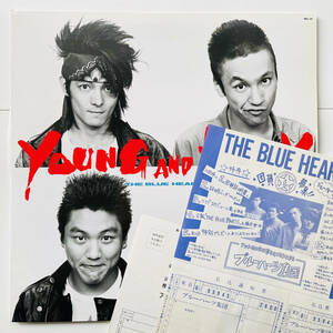 貴重オリジナル盤 FC募集用紙 レコード〔 ザ・ブルーハーツ Young And Pretty 〕メルダック MEL-30 The Blue Hearts