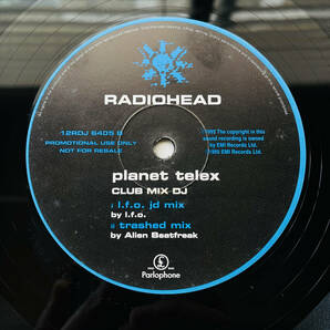 貴重プロモ盤 12inchレコード〔 Radiohead - Planet Telex 〕L.F.O. Steve Osborne / Promo / レディオヘッド / トム・ヨーク Thom Yorkeの画像4