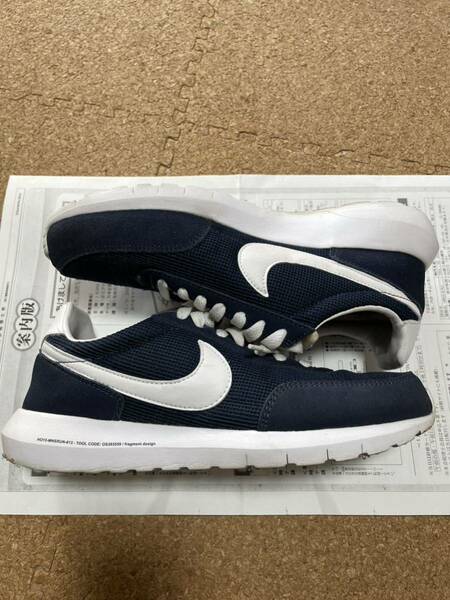 【美中古25cm】 Fragment Design × Nike Lab Roshe Daybreak Obsidian/White WOLF GREY air jordan1 Chicago bred Royal banned yuto dunk