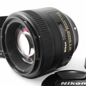 ★極上美品★ ニコン NIKON AF-S NIKKOR 85mm F1.8 G ★HB-62レンズフード付き★ F41380-400の画像1