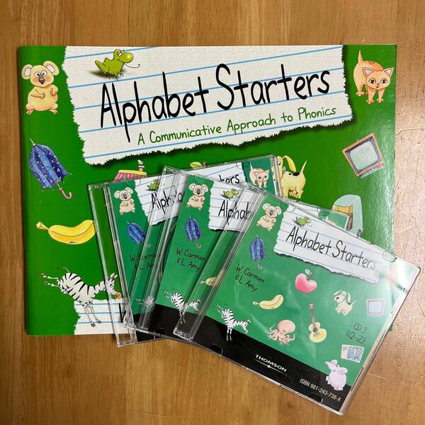 【新品・未使用品】アルファベット　スターターズ　英語　幼児向け　ALPHABET STARTERS 教材　テキスト　CD付き