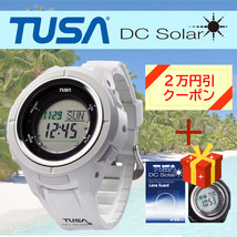 TUSA DC Solar IQ1203 WM ホワイト ★ソーラー充電式ダイブコンピューター★ ☆購入時2万円引クーポン適用可☆_画像1