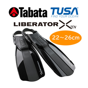 TUSA ласты LIBERATOR X SF5500 BK ( чёрный цвет ) [ ботинки. сверху использование .22cm~26cm ]