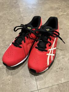 asicsアシックス　レーザービーム　ランニングシューズ　23センチ　ジュニア　レッド　未使用品　運動靴