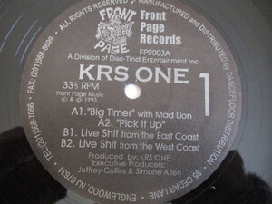 KRS ONE, MAD LION 12！BIG TIMER, PICK IT UP, RAGGA HIP HOP, 美盤