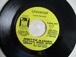 EMINEM, SEAN PAUL, LEXXUS, KIPRICH 7！FREESTYLE MADNESS, US EP, 美盤