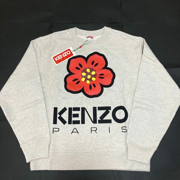 新品未使用 KENZO ケンゾー BOKE FLOWER ロゴ スウェット オフホワイト XS トレーナー