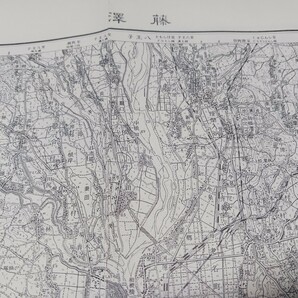 藤澤 神奈川県 地図 古地図  地形図 地図 資料 57×46cm 明治42年測図 昭和29年発行 印刷 B2024の画像1