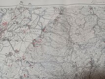 長岡　新潟県　古地図 　地形図　地図　資料　46×57cm（書き込み多し表裏）明治44年測量　昭和2年印刷　発行　B2401_画像6