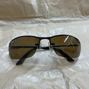 美品　RayBanレイバン 偏光サングラス RB3183 014/83 63サイズ 釣り　スポーツ　運転　メガネ　メンズ Ray-Ban レイバンサングラス